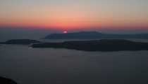 Santorini caldera (WxH) - Santorini tramonto sulla caldera